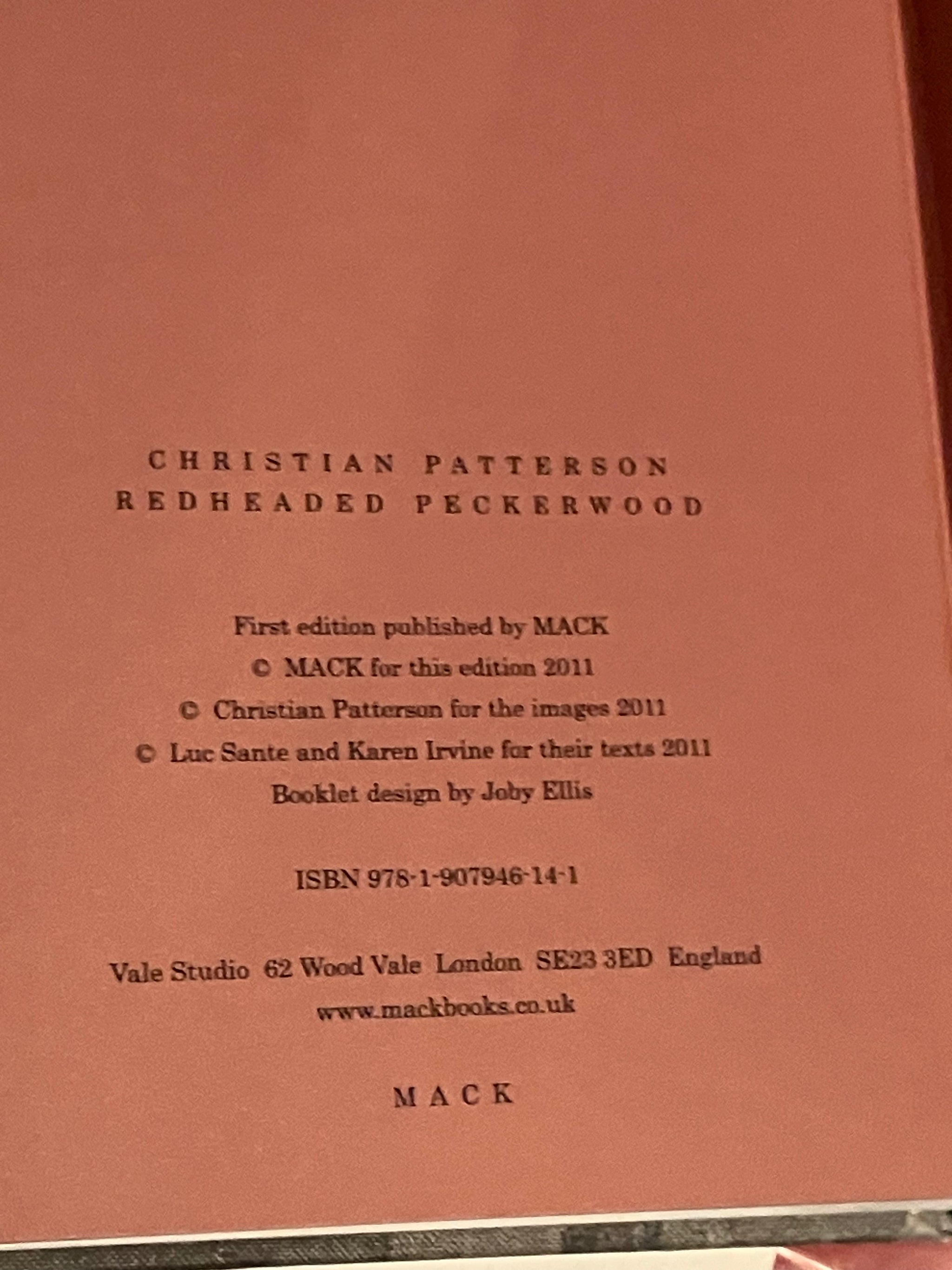 Signed, 1st. Ed) Redheaded Peckerwood - Christian Patterson